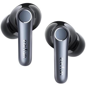 EarFun Air Pro 4 Hybrid Adaptive Noise Cancelling Wireless In-Ear Earbuds | Qualcomm Snapdragon Sound, AptX Lossless, LDAC Hi-Res Audio | AI CVC 6-Mic Call Technology | Up to 52H Playtime | Bluetooth 5.4 | VGP Goal Award 2024