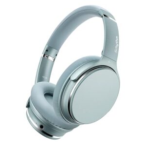 Srhythm NC25 Wireless Headphones | Bluetooth 5.3 | Lightweight Noise Cancelling Headset | Over-Ear Design | Low Latency, Game Mode | Green