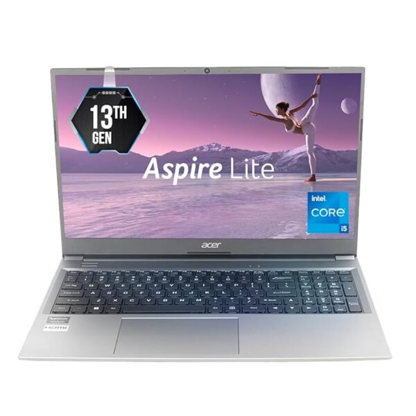 Acer Aspire Lite | Intel Core i5-1334U | 13th Gen | 16GB RAM | 512GB SSD | 15.6-inch (39.62 cm) Full HD | Windows 11 Home | Steel Gray | Metal Body | 1.59 kg | AL15-53 | Thin and Light Premium Laptop